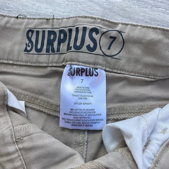Surplus Straight Khaki Pants, tan - Picture 2 of 6